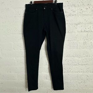 Venus Womens Jeans 16L Black Denim Long Stretch Cotton Blend X10